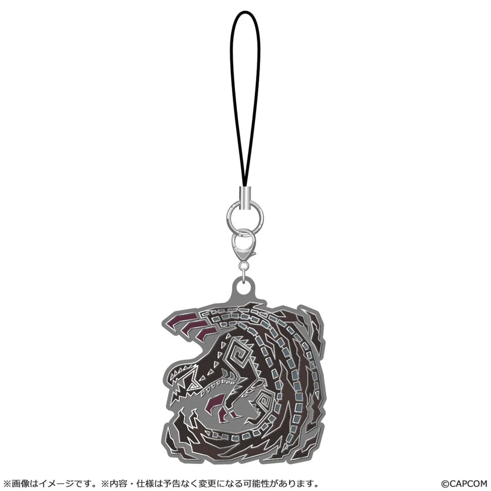 Monster Hunter Wilds Monster icon Metal Keychain - 1 Unidade Aleatória